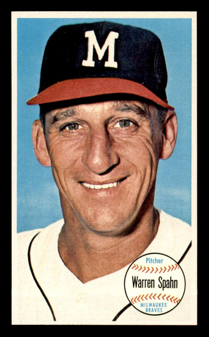 1964 Topps Giants Baseball Cards #31 Warren Spahn HOF (1 of 2)
