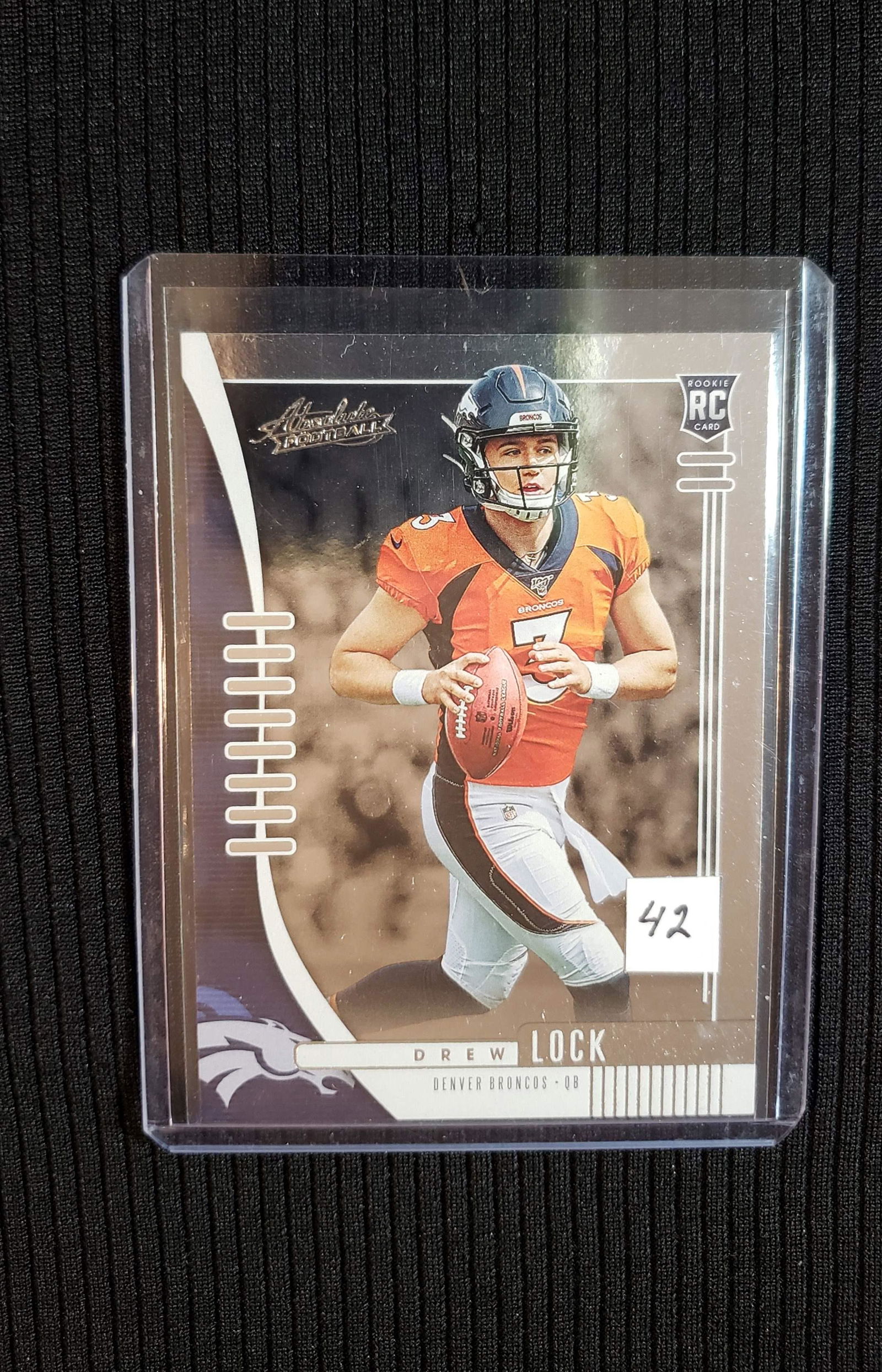 2019 DREW LOCK SILVER FOIL ROOKIE CARD (1 of 1)