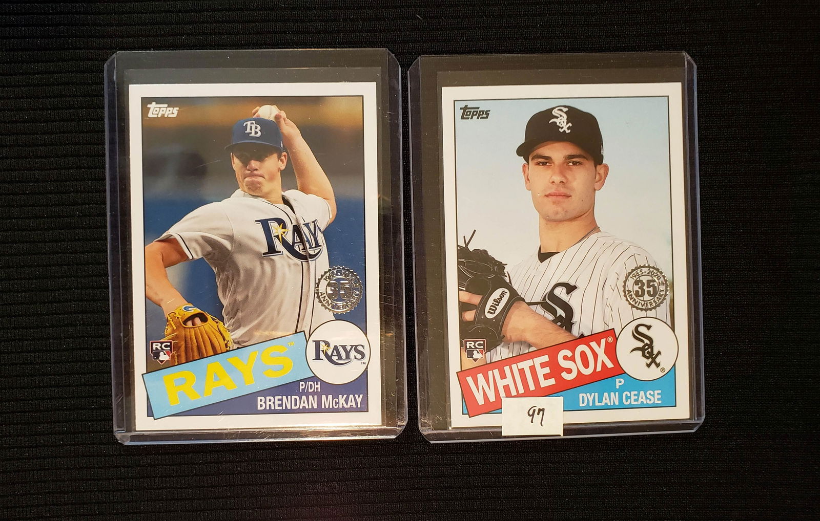 LOT OF 2 TOPPS 1985 ANNIVERSARY ROOKIE INSERTS (1 of 1)