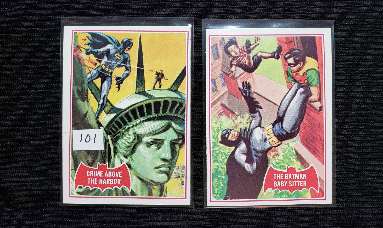 1966 BATMAN RED BAT SERIES TRADING CARDS (1 of 2)