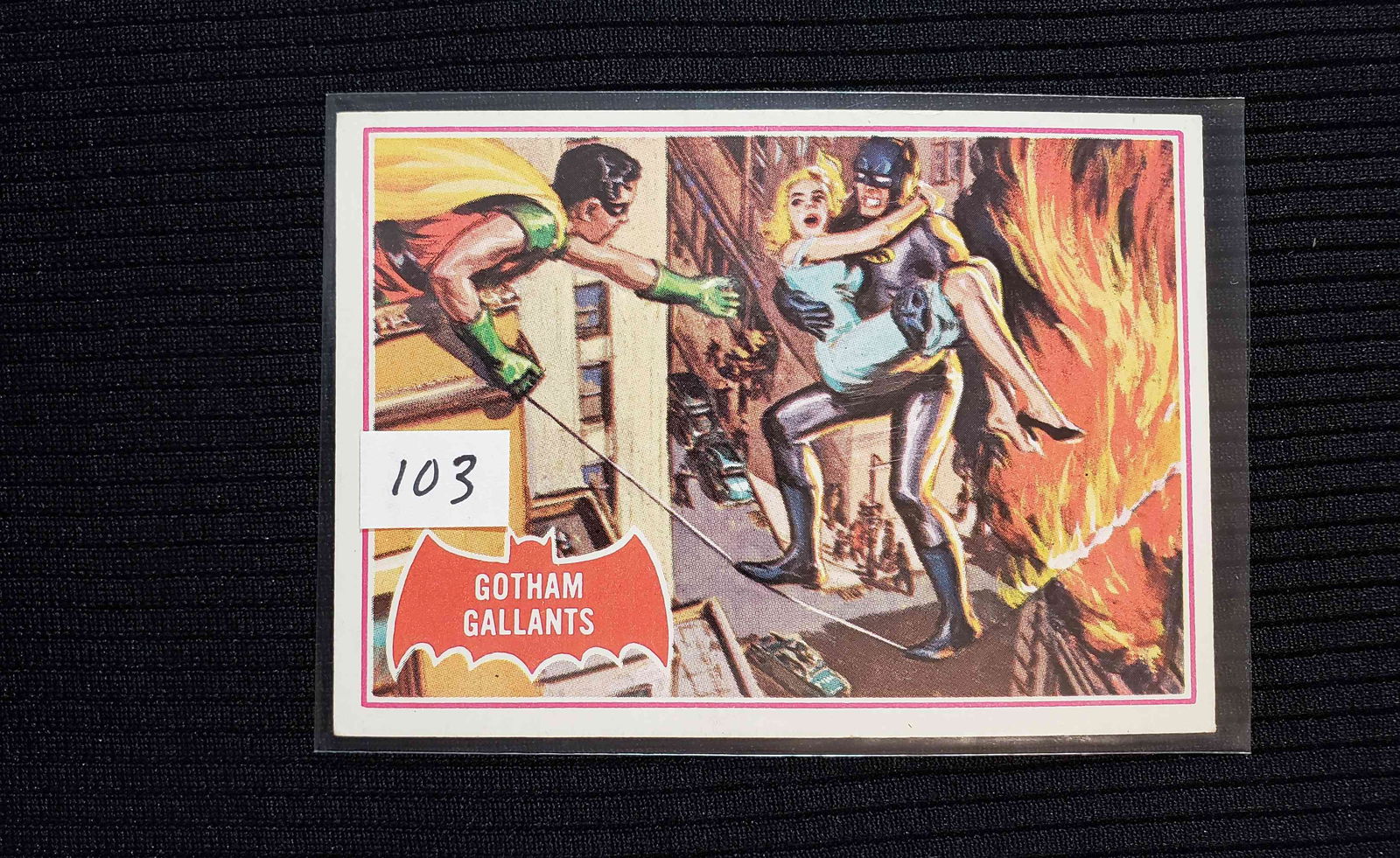 1966 BATMAN RED BAT SERIES TRADING CARDS (1 of 1)