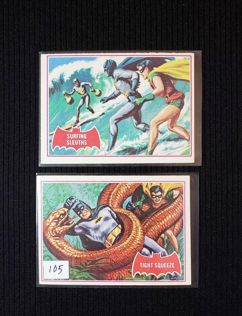 1966 BATMAN RED BAT SERIES TRADING CARDS (1 of 2)