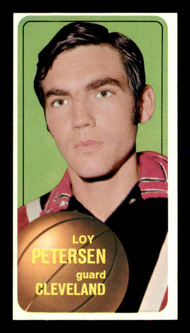 1970 TOPPS TALL BOY LOY PETERSON CLEVELAND CAVS: 1970 TOPPS BASKETBALLL CARD LOY PETERSON #153