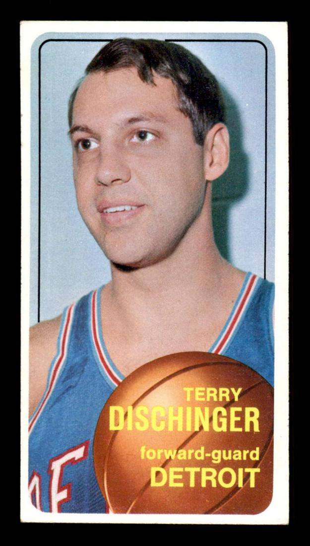 1970 TOPPS TALL BOY TERRY DISCHINGER DETROIT PISTONS (1 of 2)