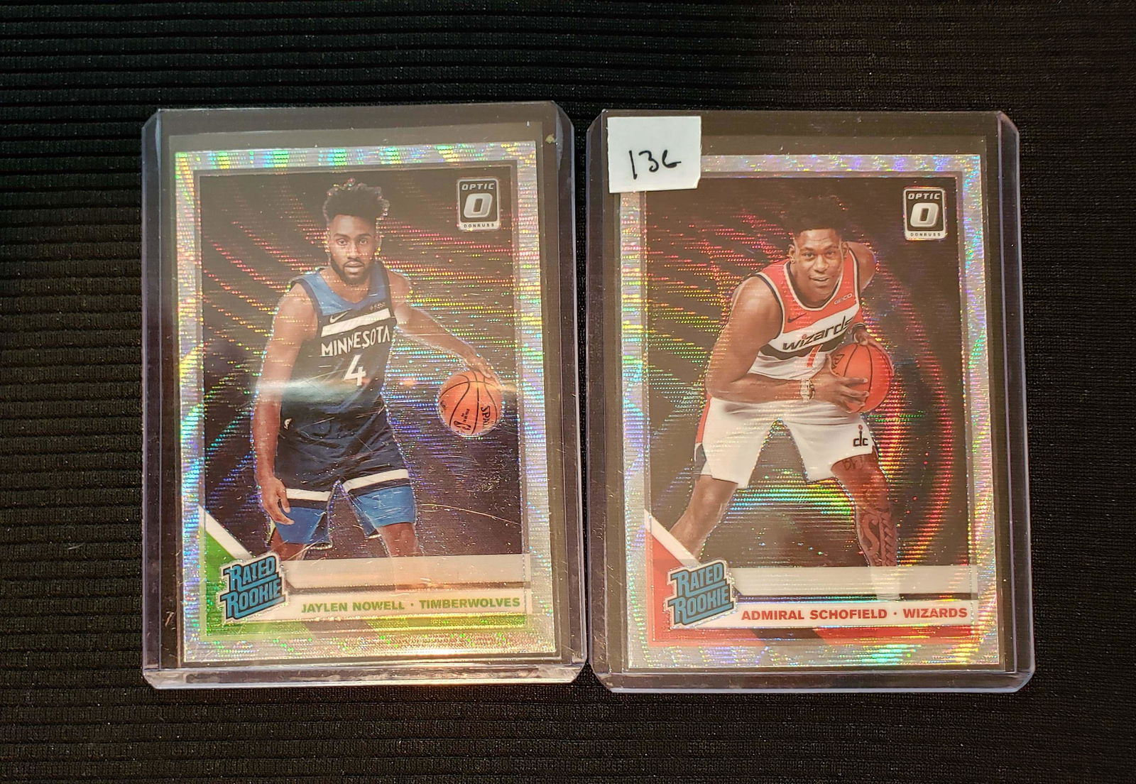 LOT OF 2 OPTIC BASKETBALL SILVER WAVE RATED ROOKIES (1 of 1)
