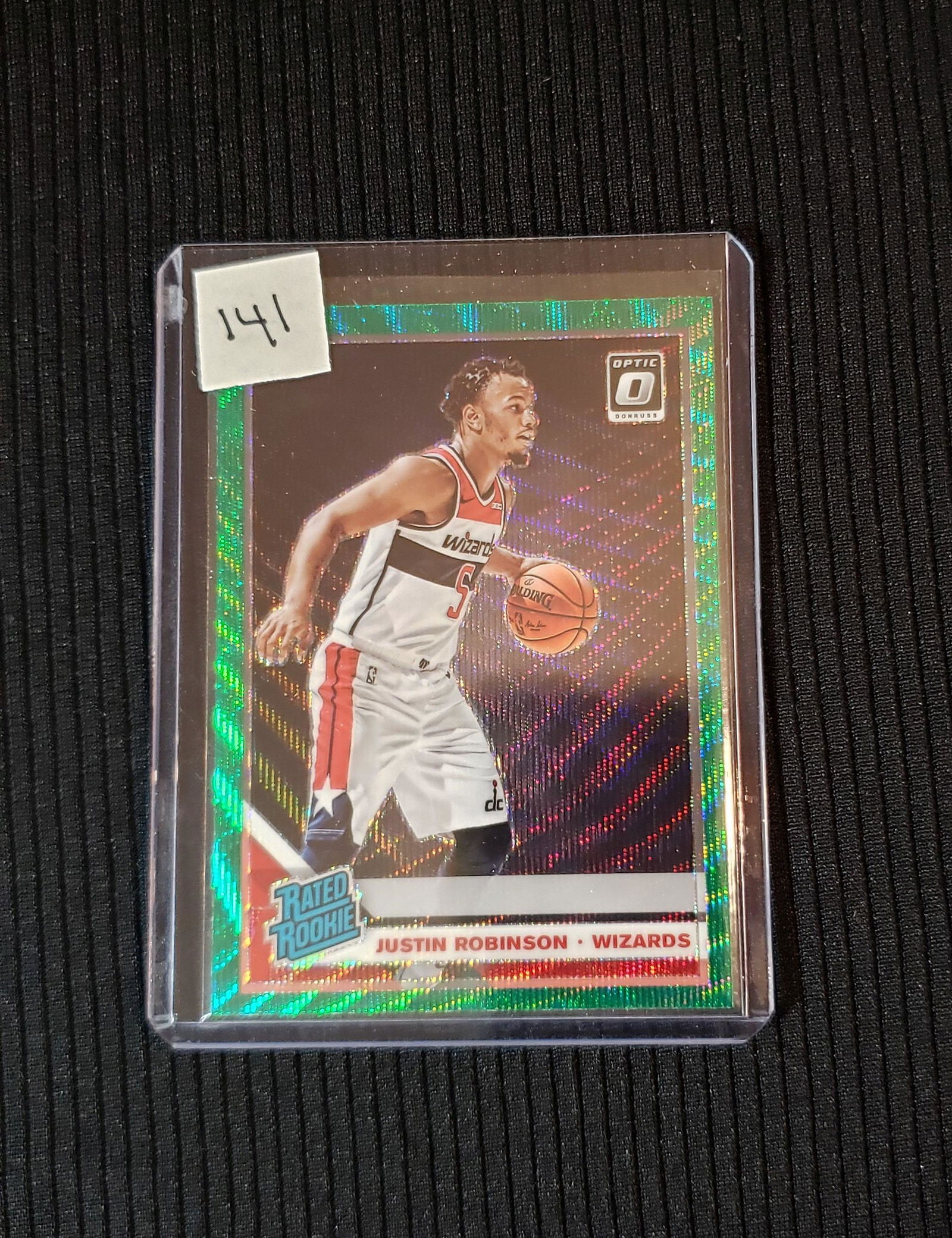 2019-20 OPTIC JUSTIN ROBINSON GREEN WAVE RATED ROOKIE (1 of 1)