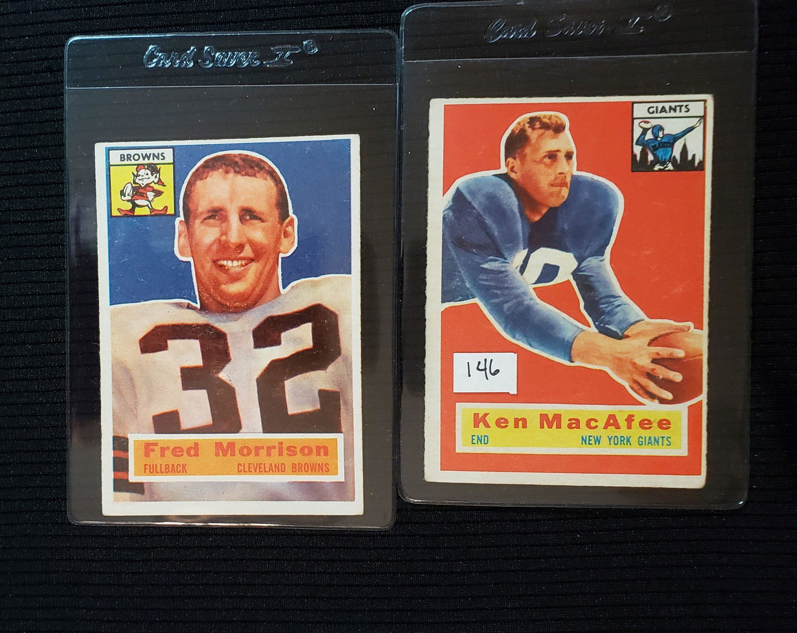 LOT OF 2 1956 TOPPS FOOTBALL CARDS (1 of 2)
