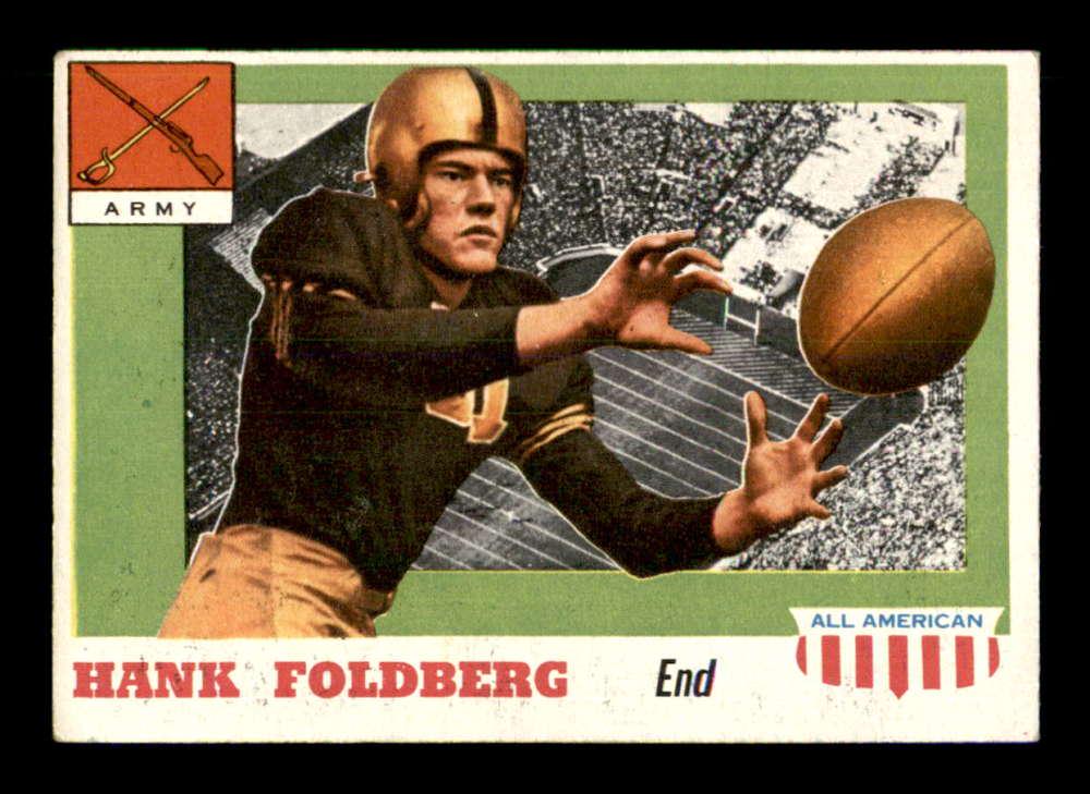 1955 Topps FOOTBALL #32 Hank Foldberg ROOKIE CARD (1 of 2)
