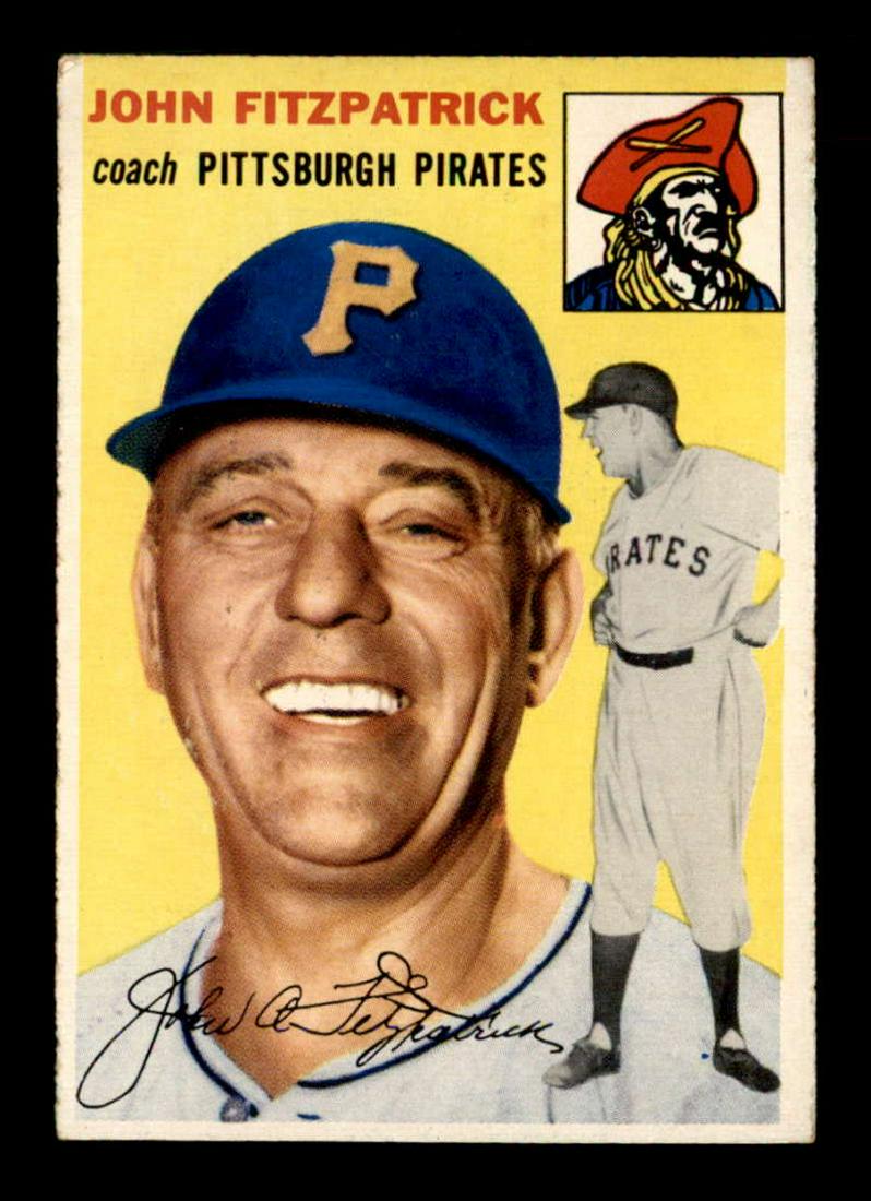 1954 Topps #213 Johnny Fitzpatrick COACH PIRATES (1 of 2)