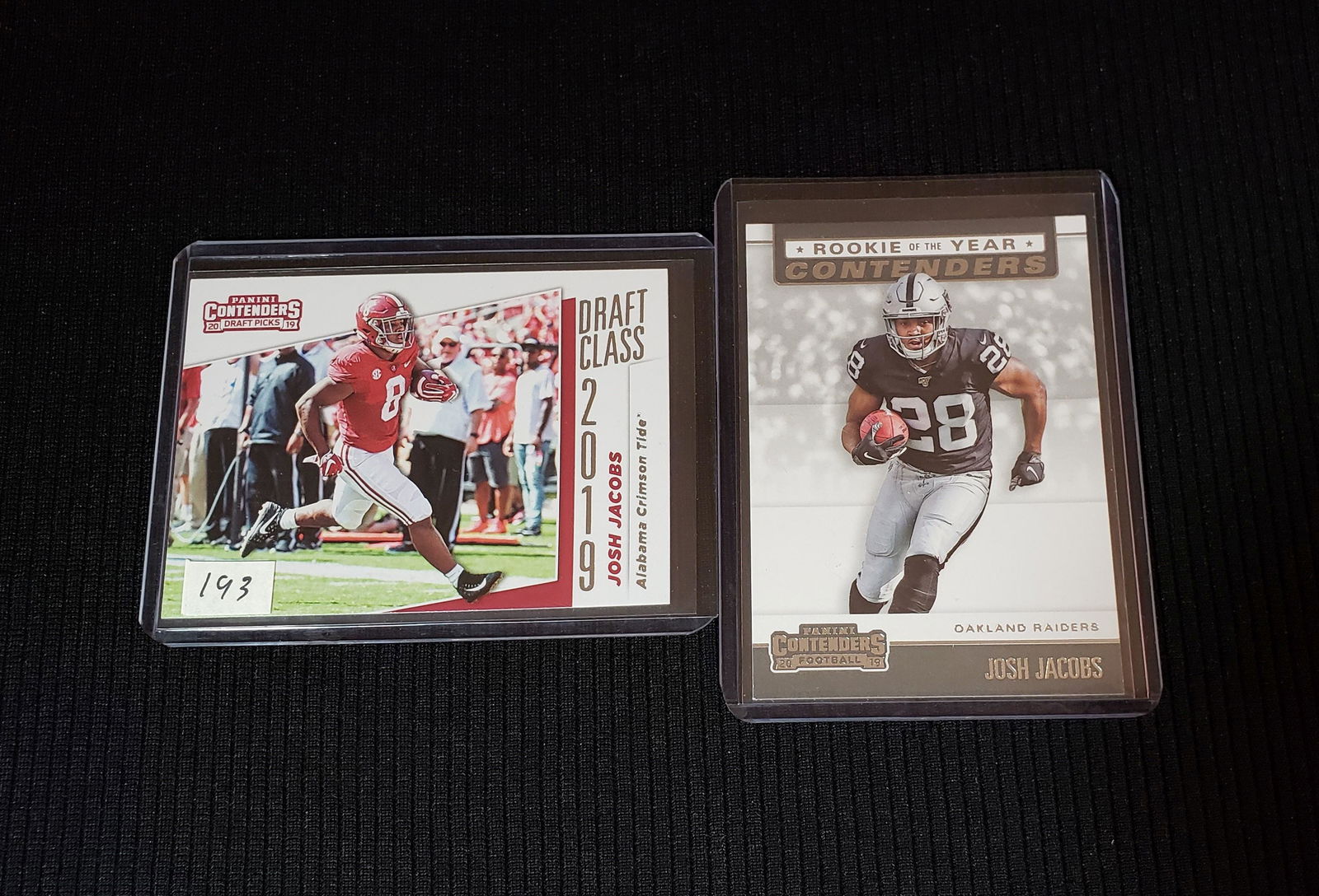 2019 PANINI CONTENDERS JOSH JACOBS ROOKIE CARDS (1 of 1)