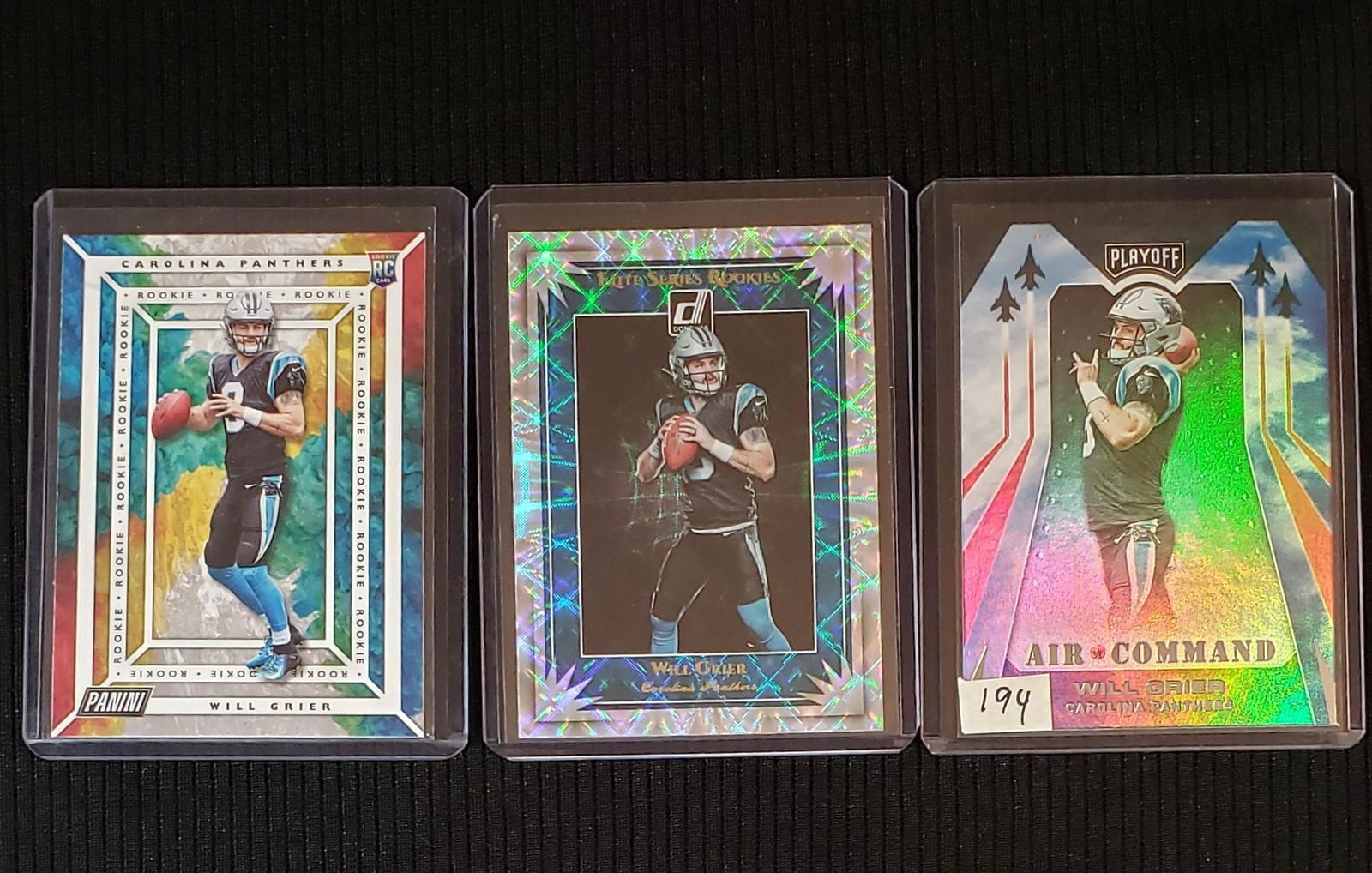 WILL GRIER CAROLINA PANTHERS QB ROOKIE CARDS (1 of 1)