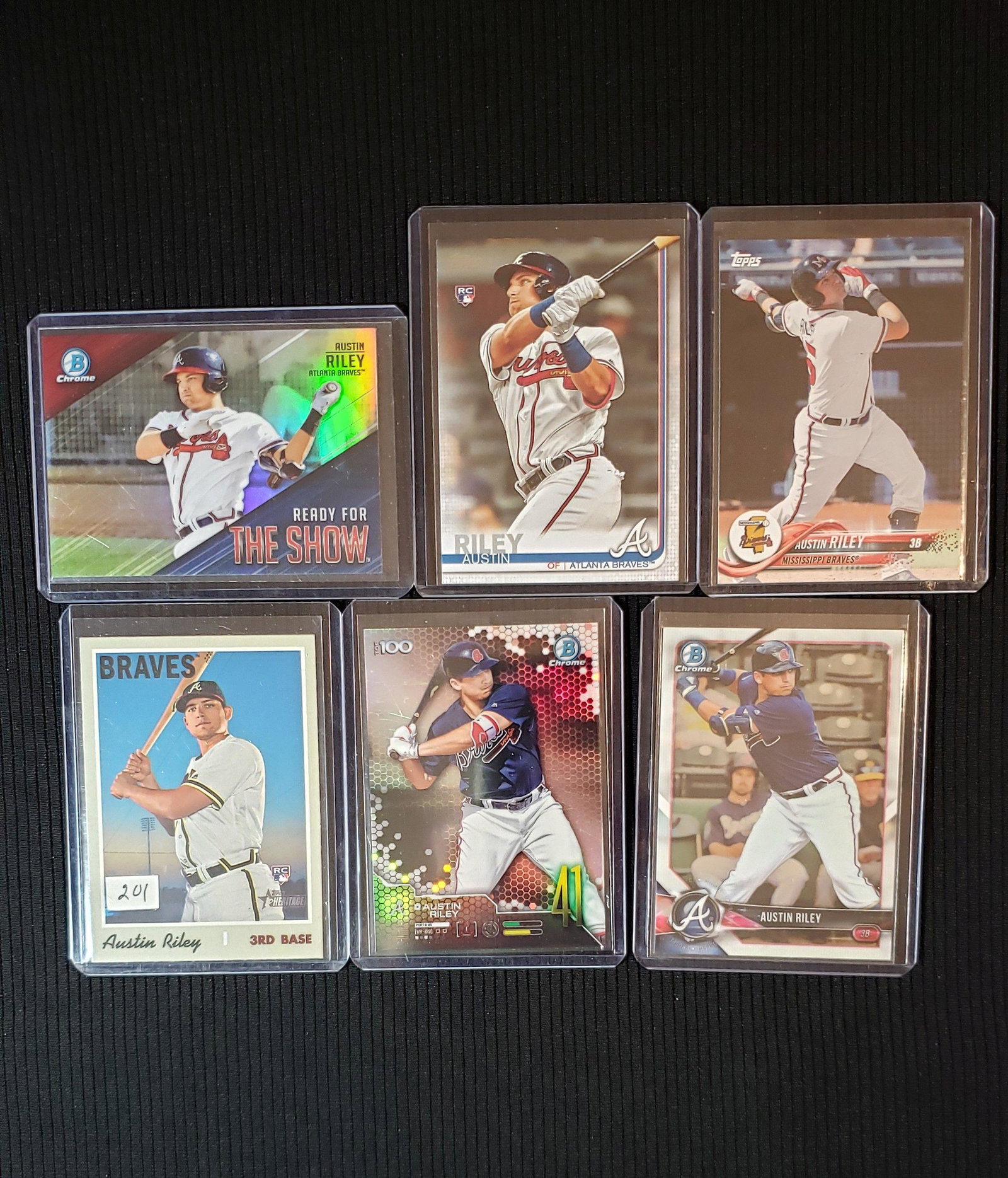AUSTIN RILEY ATLANTA BRAVES ROOKIE PROSPECT CARDS: AUSTIN RILEY ATLANTA BRAVES ROOKIE PROSPECT CARDS