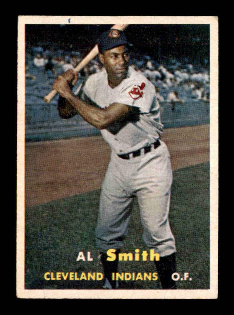 1957 Topps BASEBALL #145 Al Smith: 1957 Topps BASEBALL #145 Al Smith VG/VGEX