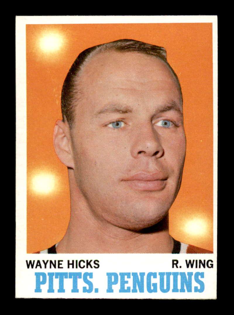 #95 Wayne Hicks - 1970 Topps Hockey Cards (1 of 1)