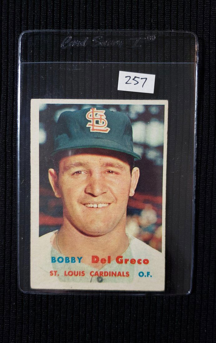 VINTAGE 1957 TOPPS BASEBALL CARD BOBBY DEL GRECO #94 (1 of 2)