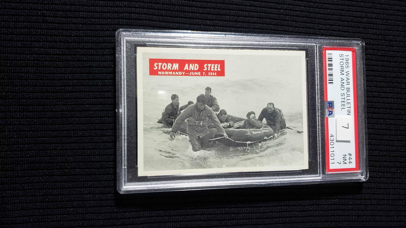 PSA 7 NM 1965 Philadelphia, War Bulletin Storm & Steel: 1965 Philadelphia, War Bulletin, #44 Storm and Steel, PSA 7 NM