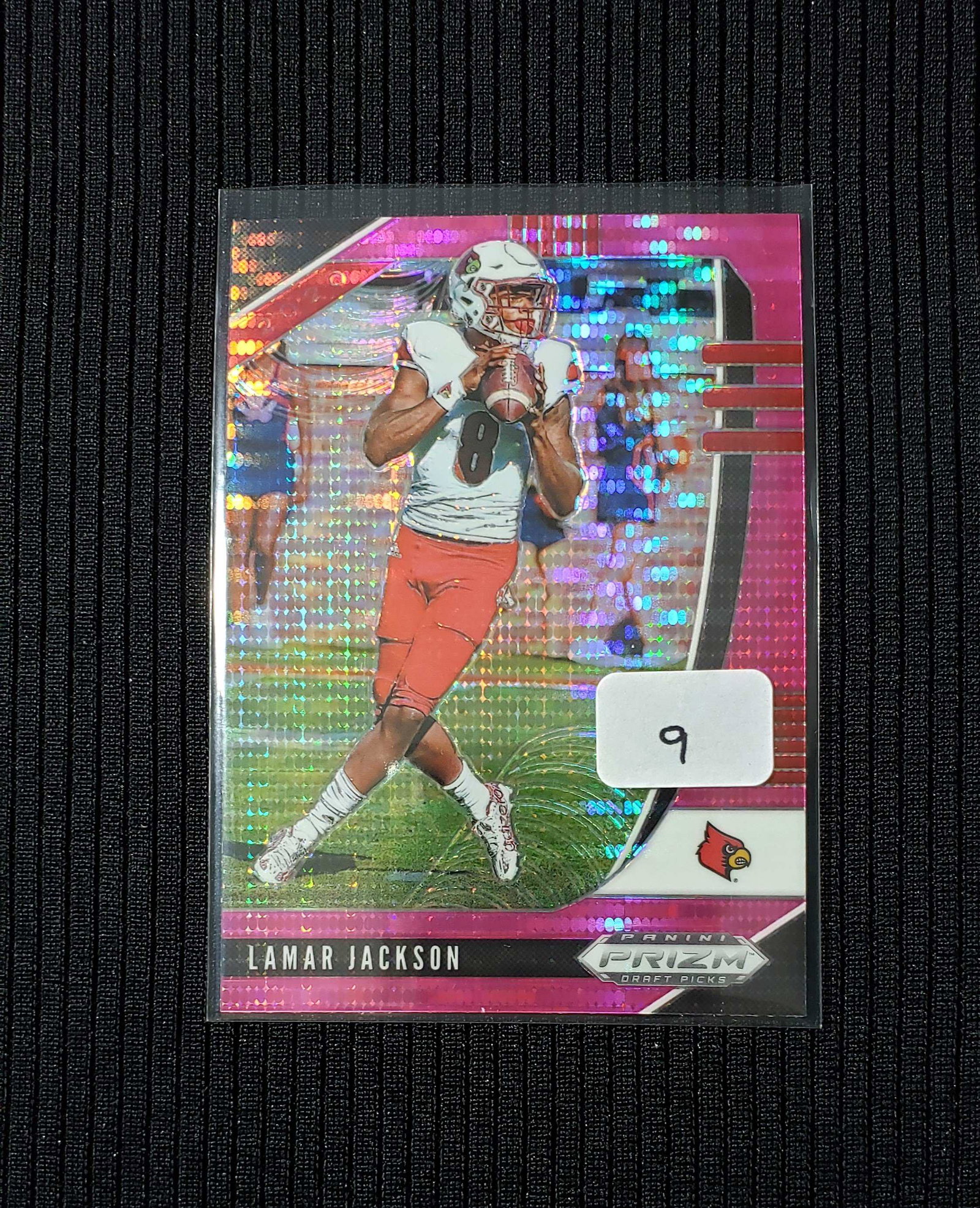 2020 PRIZM DRAFT LAMAR JACKSON PINK PULSAR: 2020 PRIZM DRAFT LAMAR JACKSON PINK PULSAR