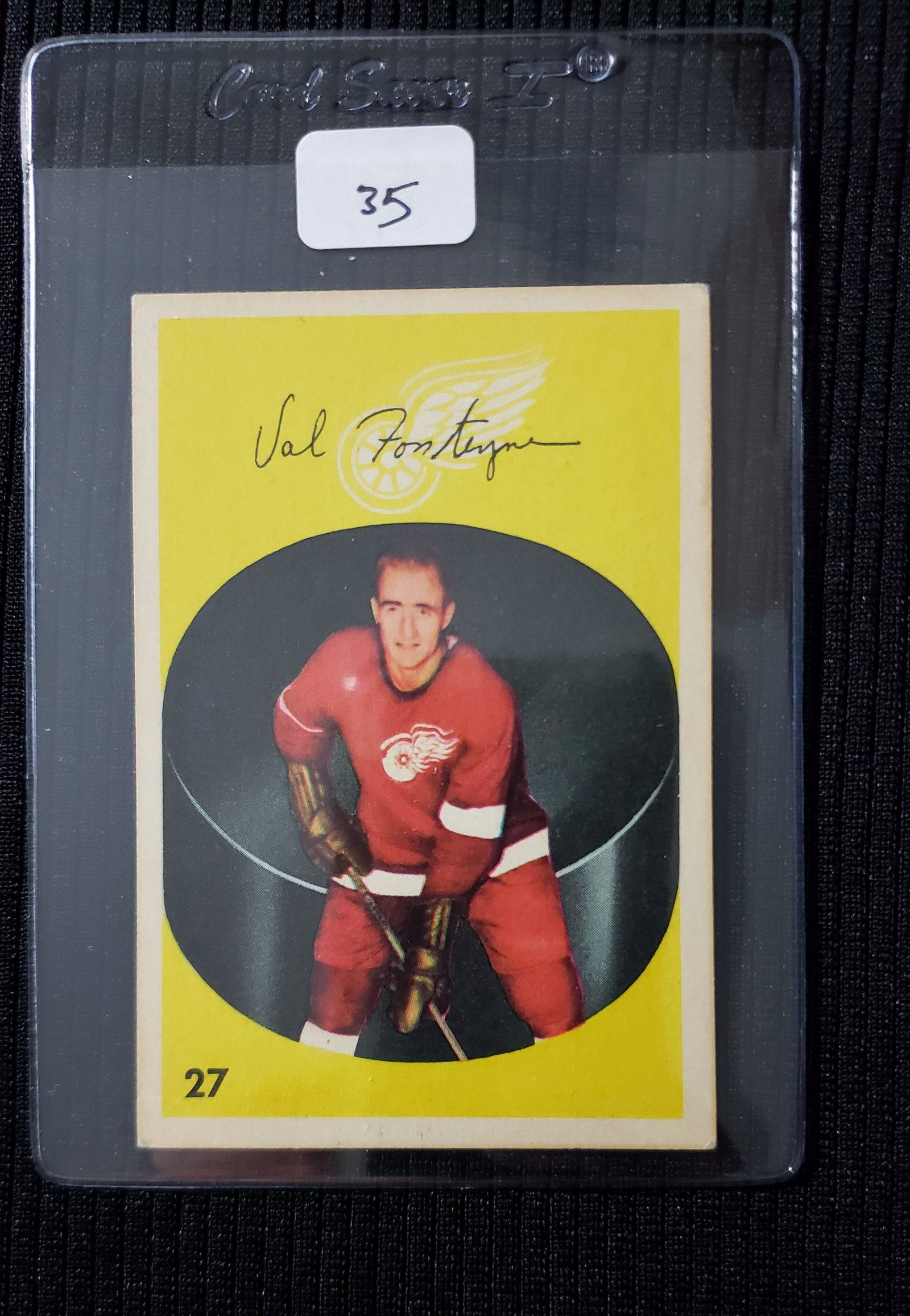 VINTAGE PARKHURST HOCKEY CARD: DETROIT RED WINGS VAL FONTEYNE