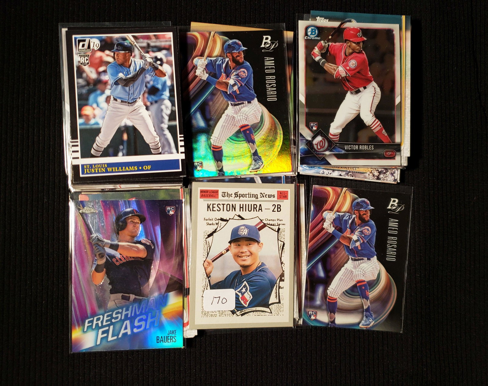 BIG 100+ BASEBALL ROOKIE CARD COLLECTION ALL ROOKIE: BIG 100+ BASEBALL ROOKIE CARD COLLECTION ALL ROOKIE CARDS