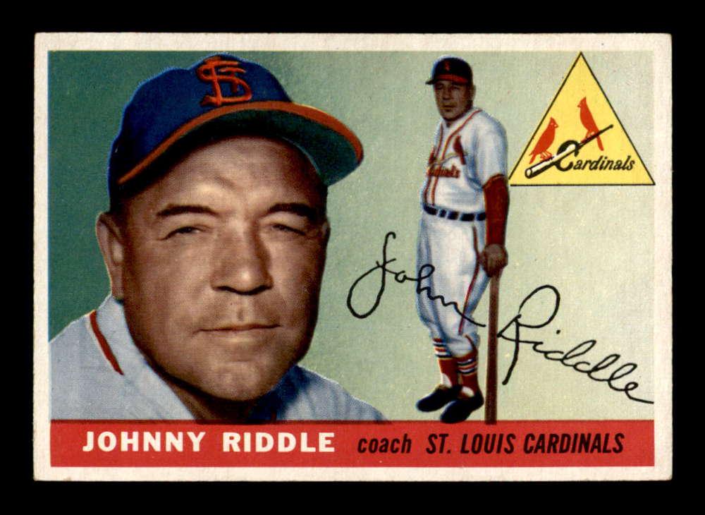 1955 Topps #98 John Riddle ST. LOUIS COACH: 1955 Topps #98 John Riddle ST. LOUIS COACH