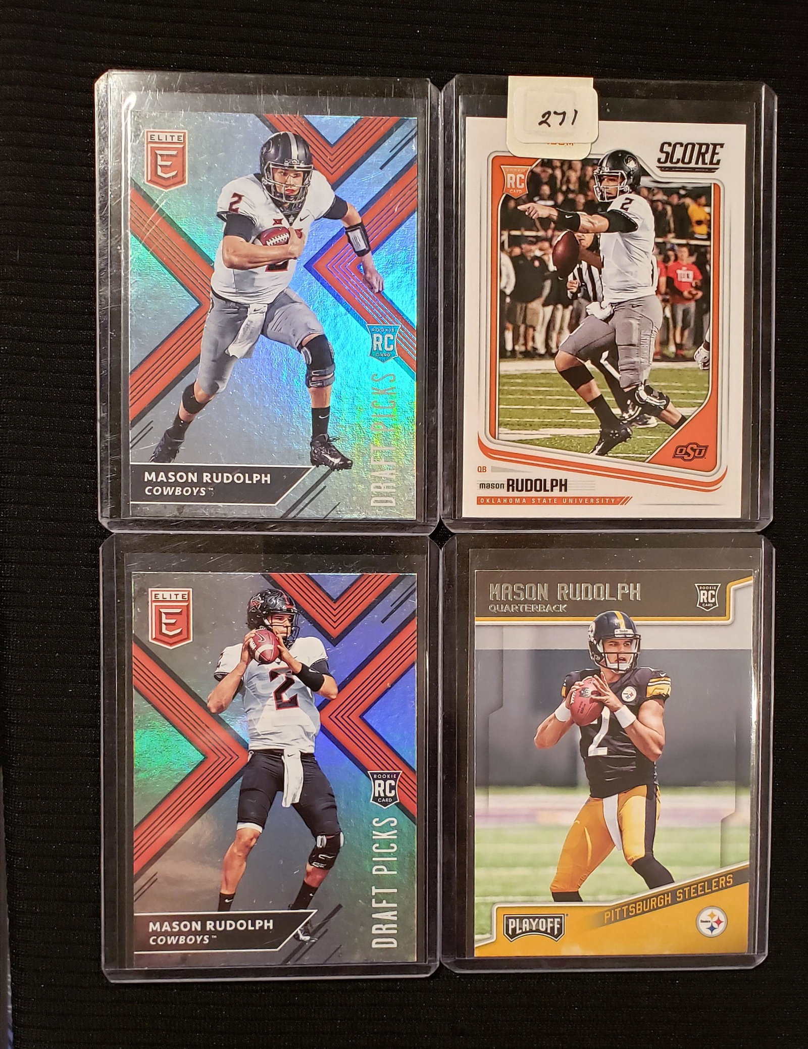 MASON RUDOLPH PITTSBURGH STEELERS ROOKIE CARDS: MASON RUDOLPH PITTSBURGH STEELERS ROOKIE CARDS
