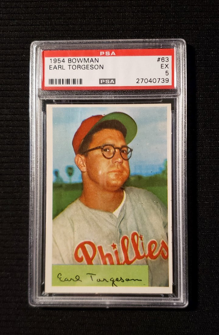 1954 Bowman Earl Torgeson #63 PSA 5: 1954 Bowman Earl Torgeson #63 PSA 5