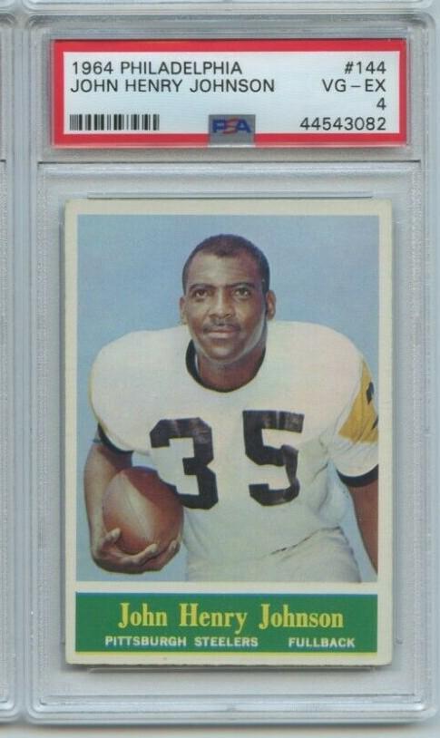 PSA GRADED JOHN HENRY JOHNSON 1964 PHILADELPHIA GUM: PSA GRADED JOHN HENRY JOHNSON 1964 PHILADELPHIA GUM