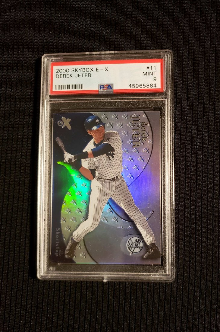 DEREK JETER 2000 SKYBOX E-X PSA 9 MINT: PSA GRADED 9 DEREK JETER 2000 SKYBOX E-X BEAUTIFUL CARD