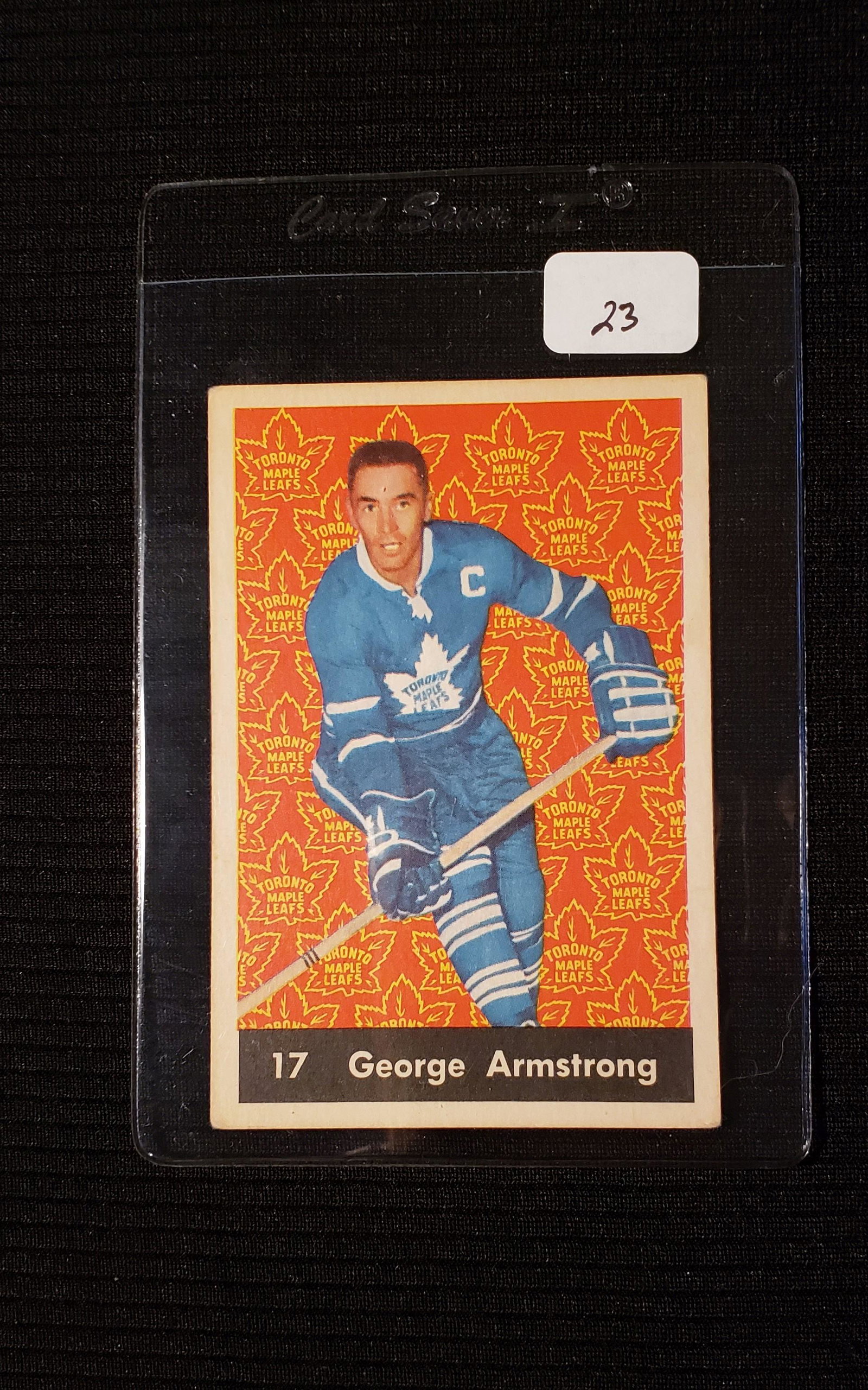 PARKHURST HOCKEY SERIES 1961-62 GEORGE ARMSTRONG (1 of 2)