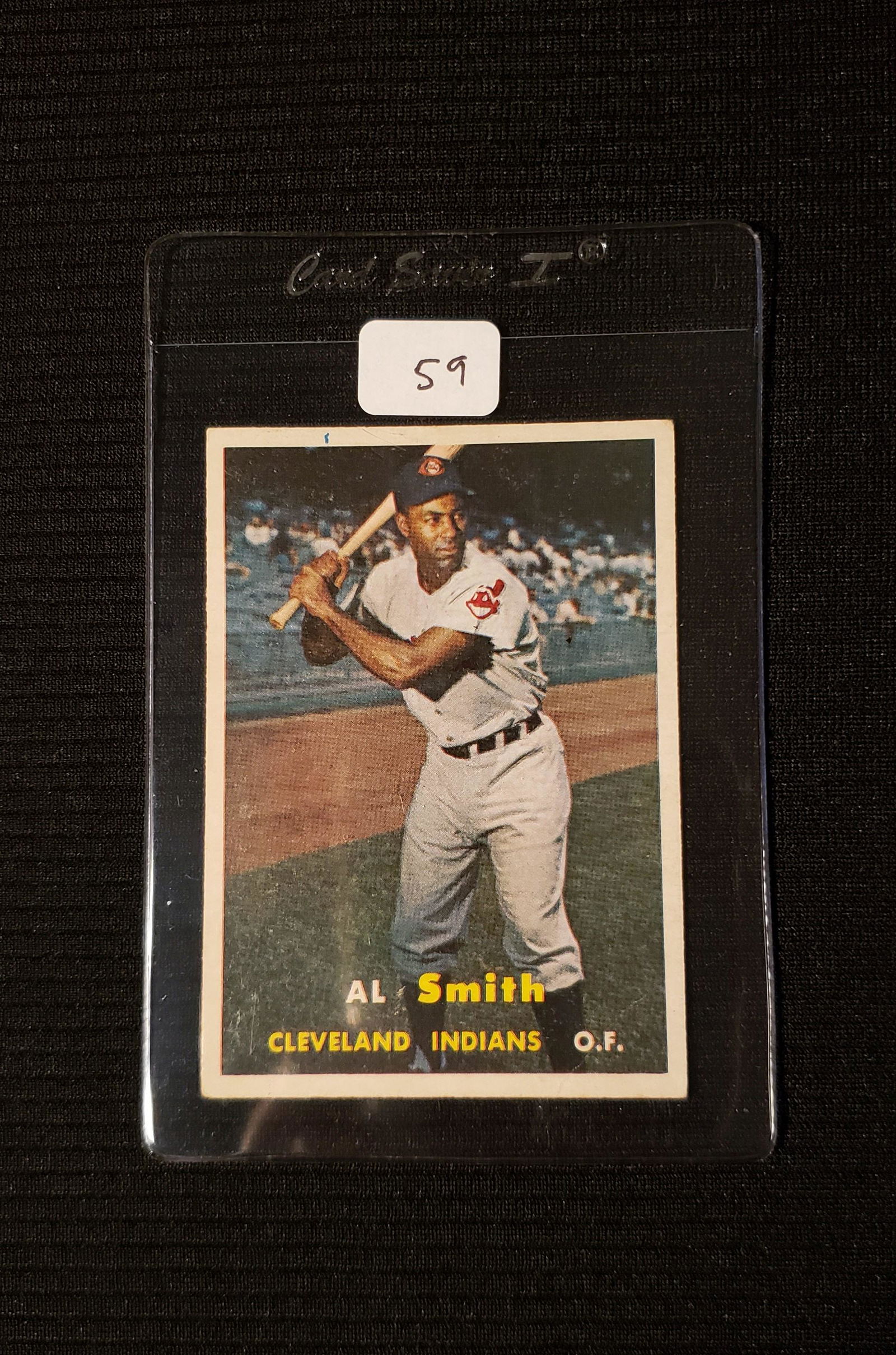 1957 TOPPS BASEBALL CARD #145 AL SMITH: 1957 TOPPS BASEBALL CARD #145 AL SMITH CLEVELAND INDIANS
