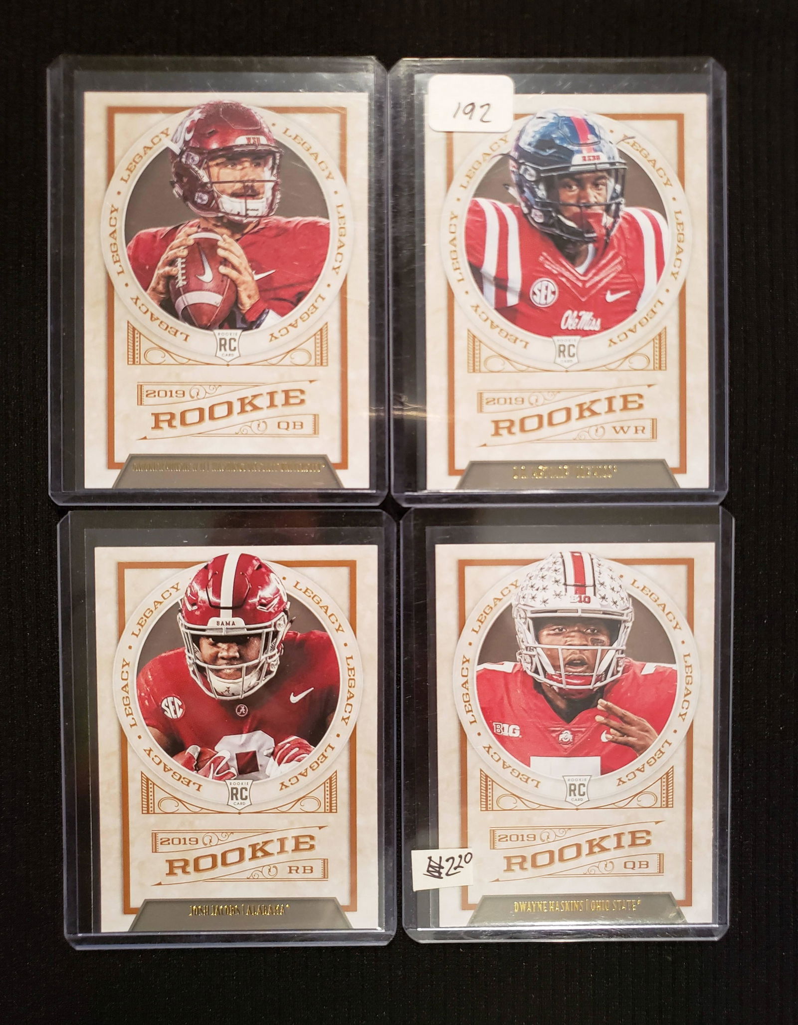 2019 LEGACY ROOKIE FOOTBALL CARDS (1 of 1)