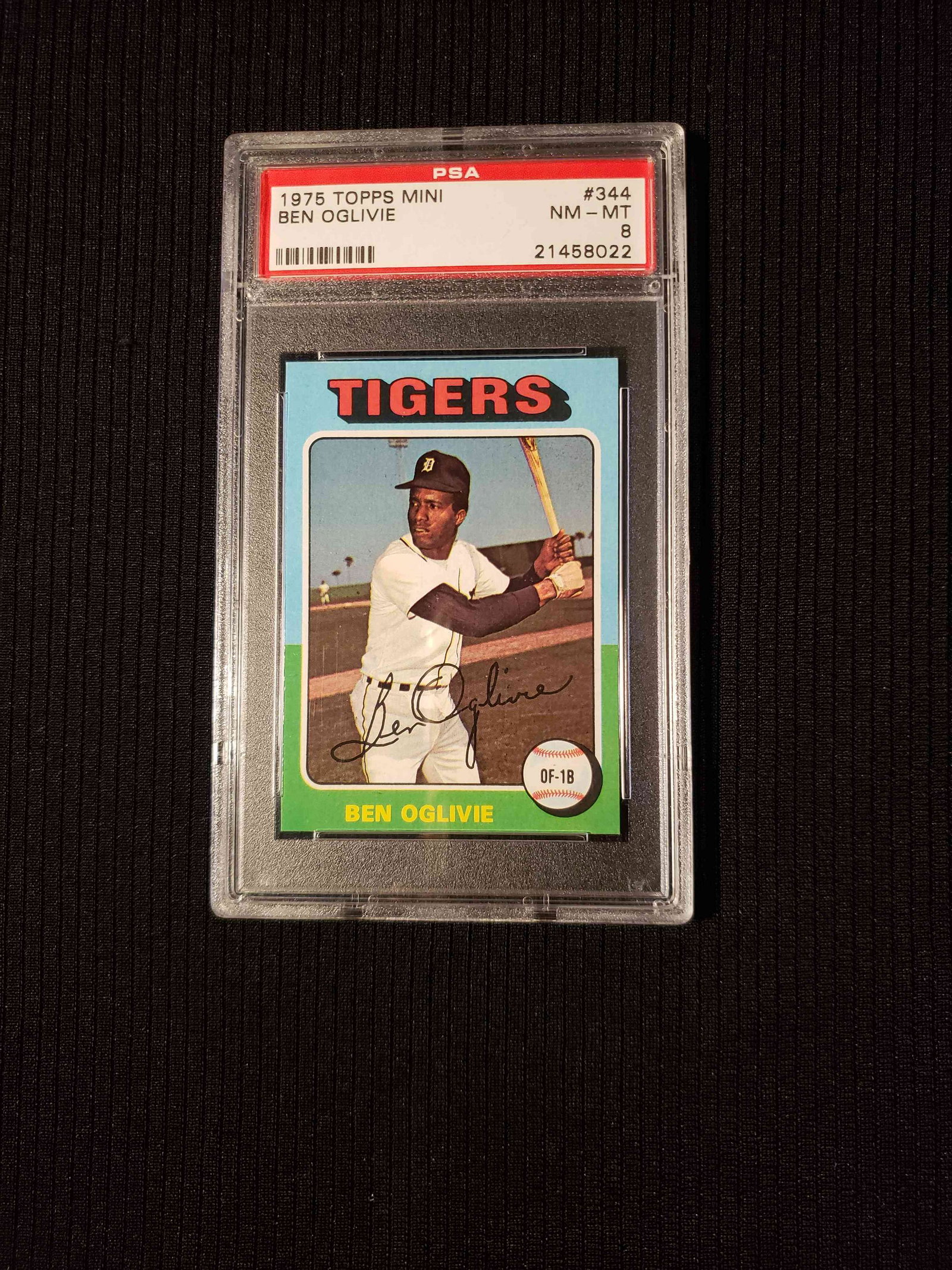 PSA 8 NM-MT 1975 TOPPS MINI BEN OGLIVIE BREWERS: PSA 8 NM-MT 1975 TOPPS MINI BEN OGLIVIE BREWERS