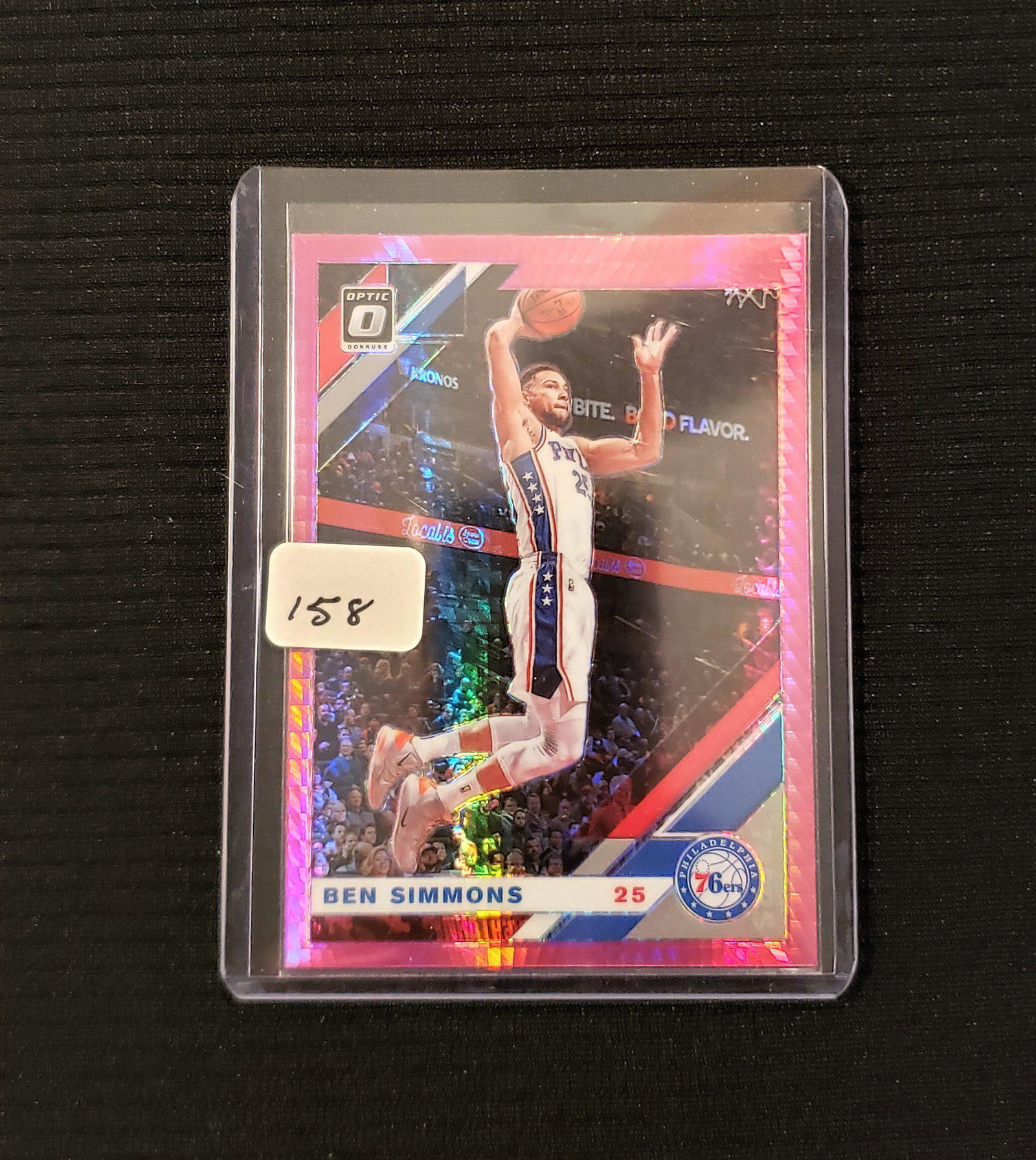 BEN SIMMONS PINK HYPER PRIZM 2019-20 OPTIC: BEN SIMMONS PINK HYPER PRIZM 2019-20 OPTIC