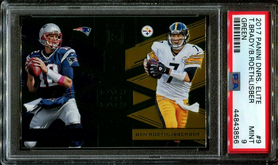 2017 PANINI ELITE GREEN SP TOM BRADY& BIG BEN POP 1 (1 of 2)
