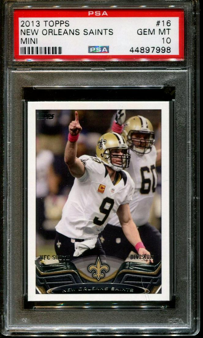 GEM MINT 10 2013 TOPPS MINI DREW BREES SAINTS (1 of 1)