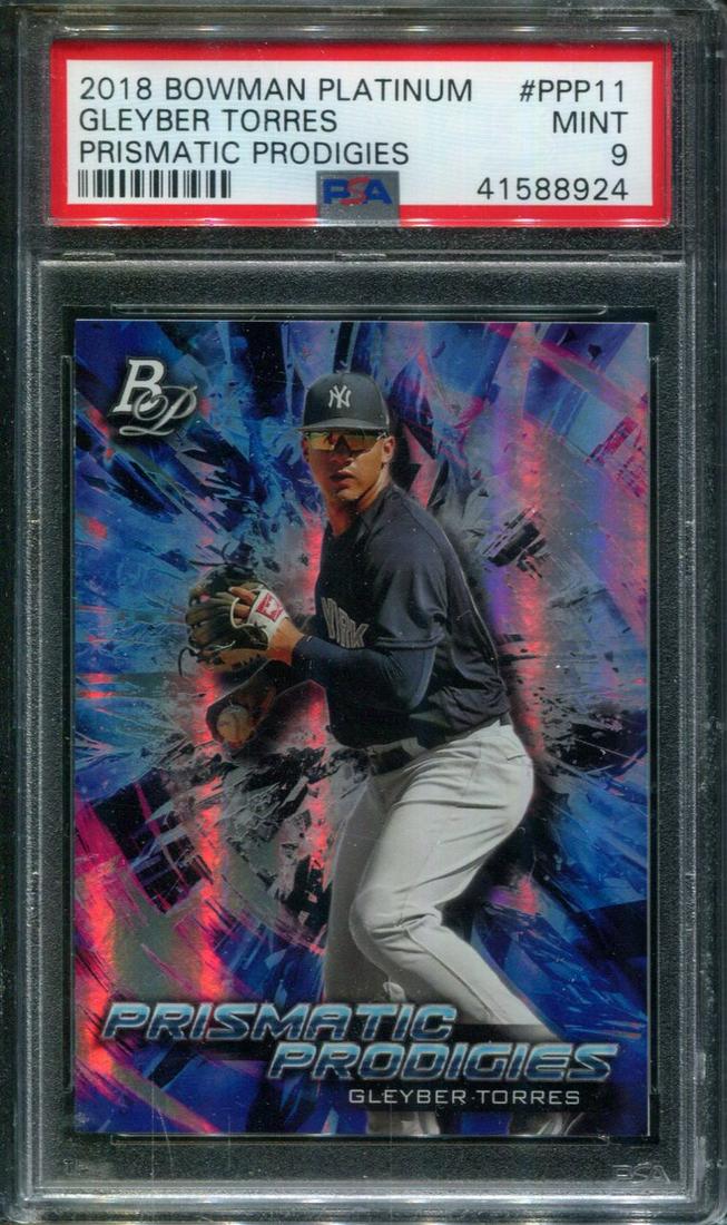 2018 GLEYBER TORRES YANKEES ROOKIE CARD LOW POP 5 PSA 9 (1 of 1)