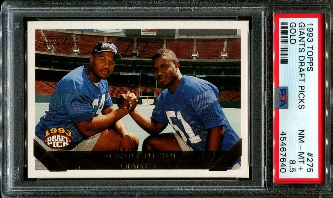 1993 TOPPS GOLD #275 MICHAEL STRAHAN RC GIANTS HOF PSA (1 of 2)