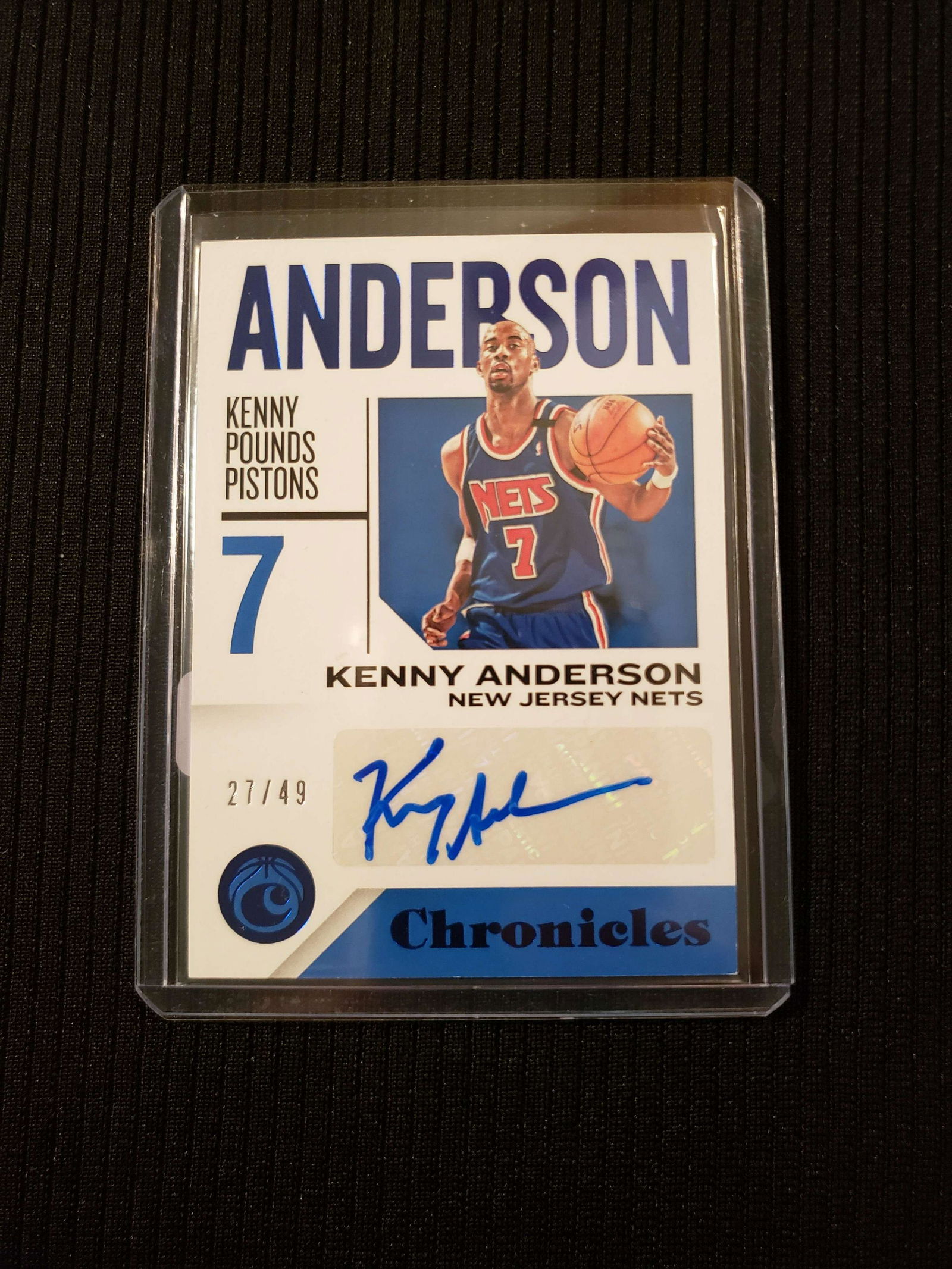 KENNY ANDERSON SP SERIAL NUMBERED AUTOGRAPH (1 of 2)