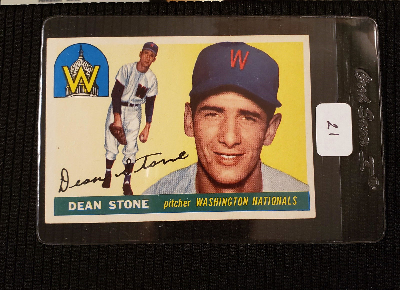 1955 TOPPS BASEBALL DEAN STONE #60 WASH. NATS EX+ (1 of 1)