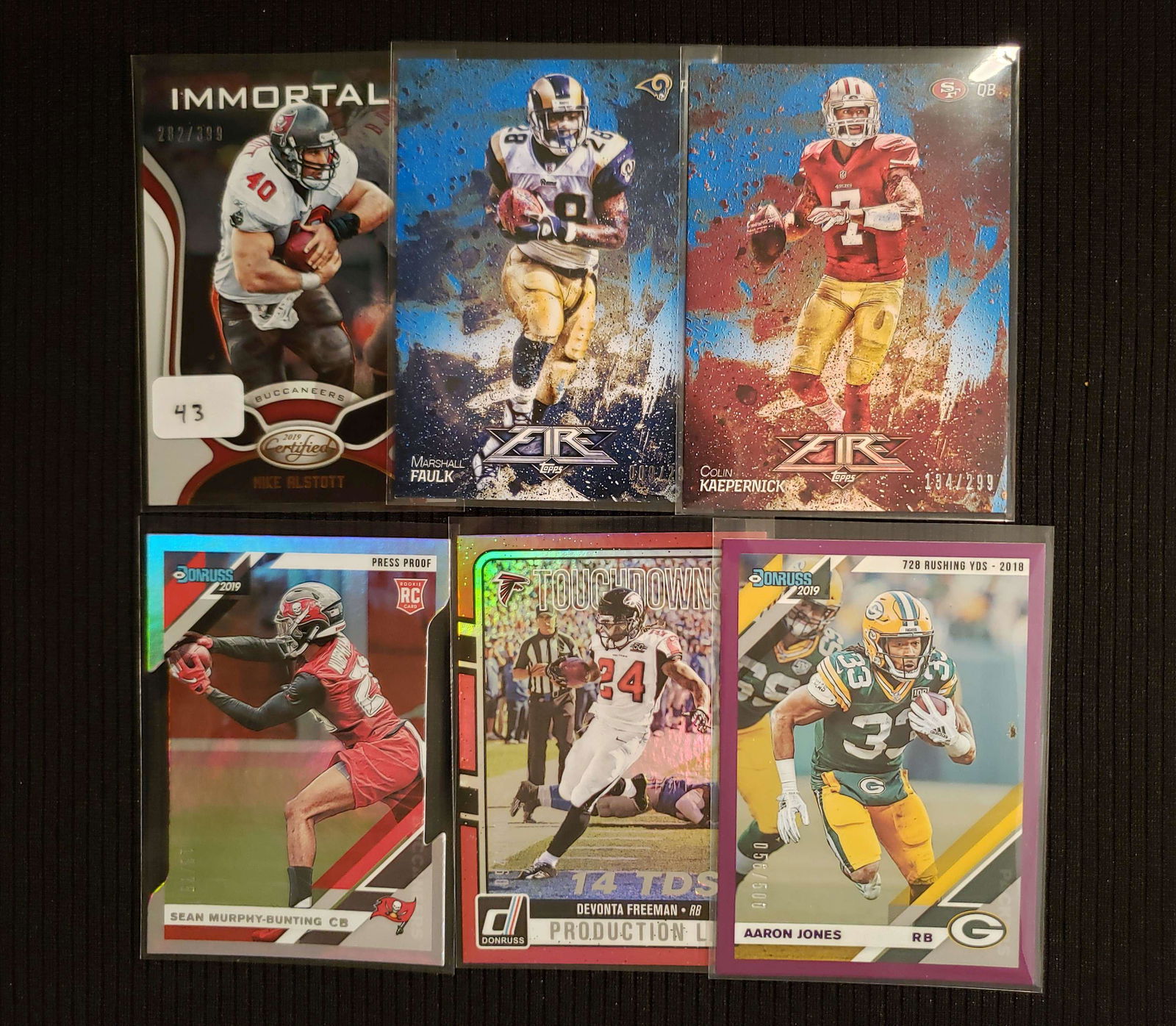 SERIAL NUMBERED SHORT PRINT FOOTBALL CARDS (1 of 1)