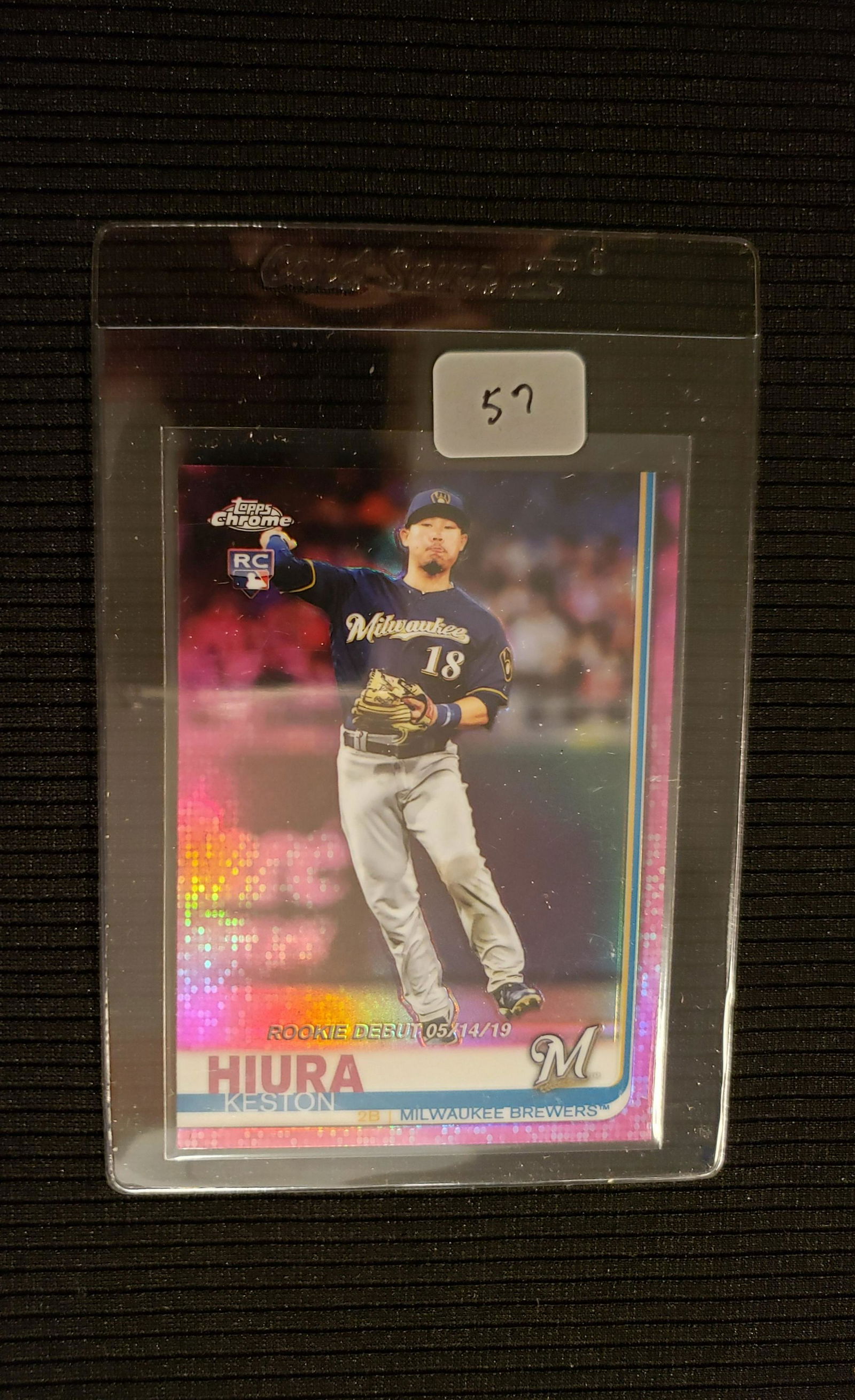 KESTON HIURA MILWAUKEE BREWERS ROOKIE SHORT PRINT (1 of 1)