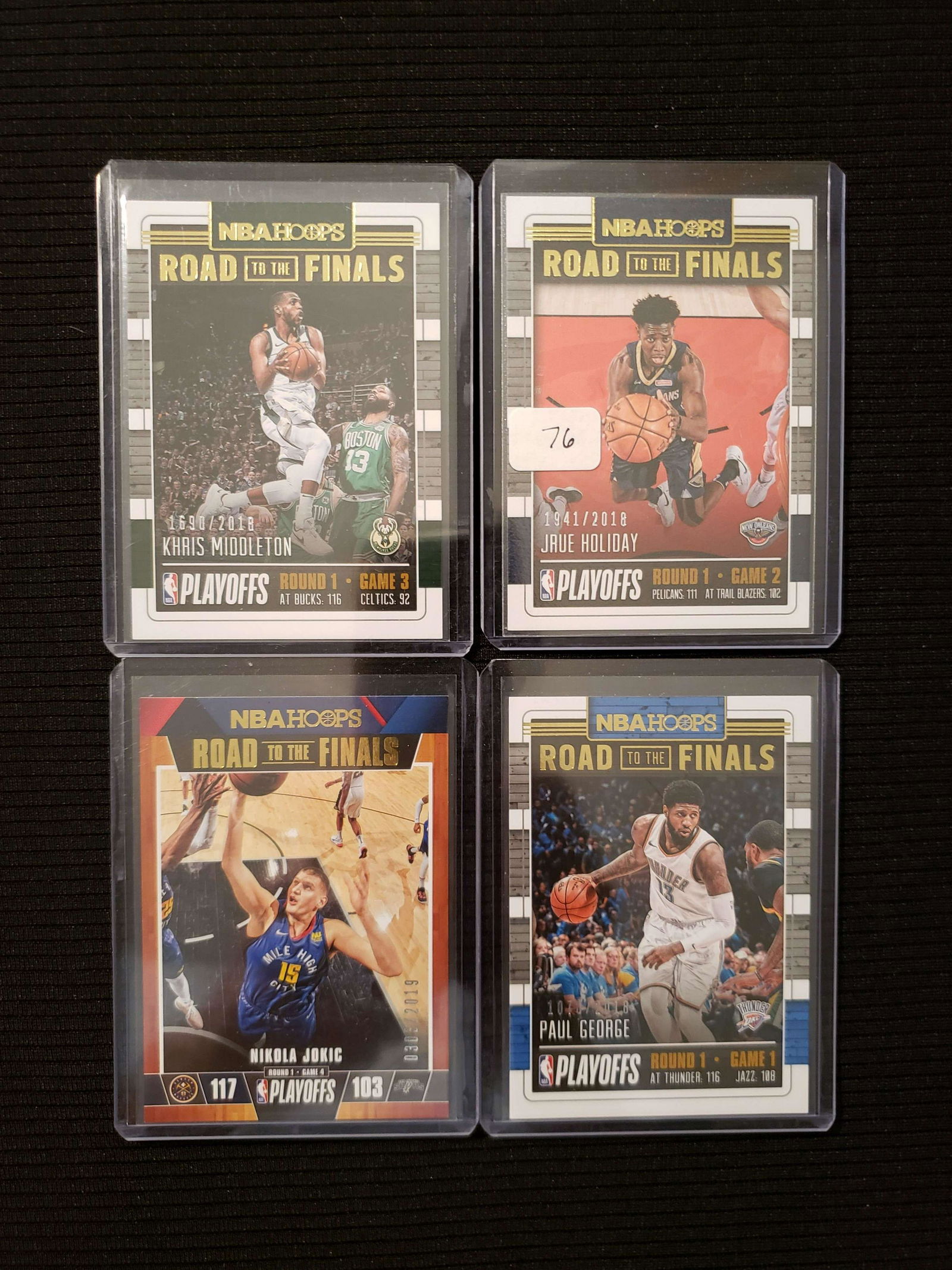 LOT OF FOUR BASKETBALL NUMBERED SHORT PRINTS (1 of 1)