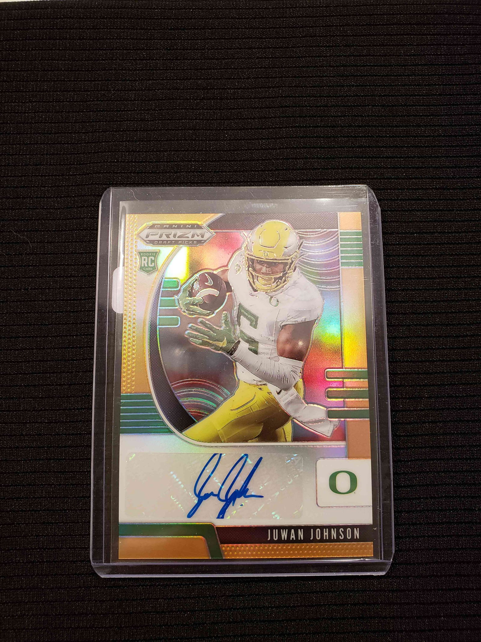 Juwan Johnson 2020 Prizm Draft Neon Orange Auto RC (1 of 1)