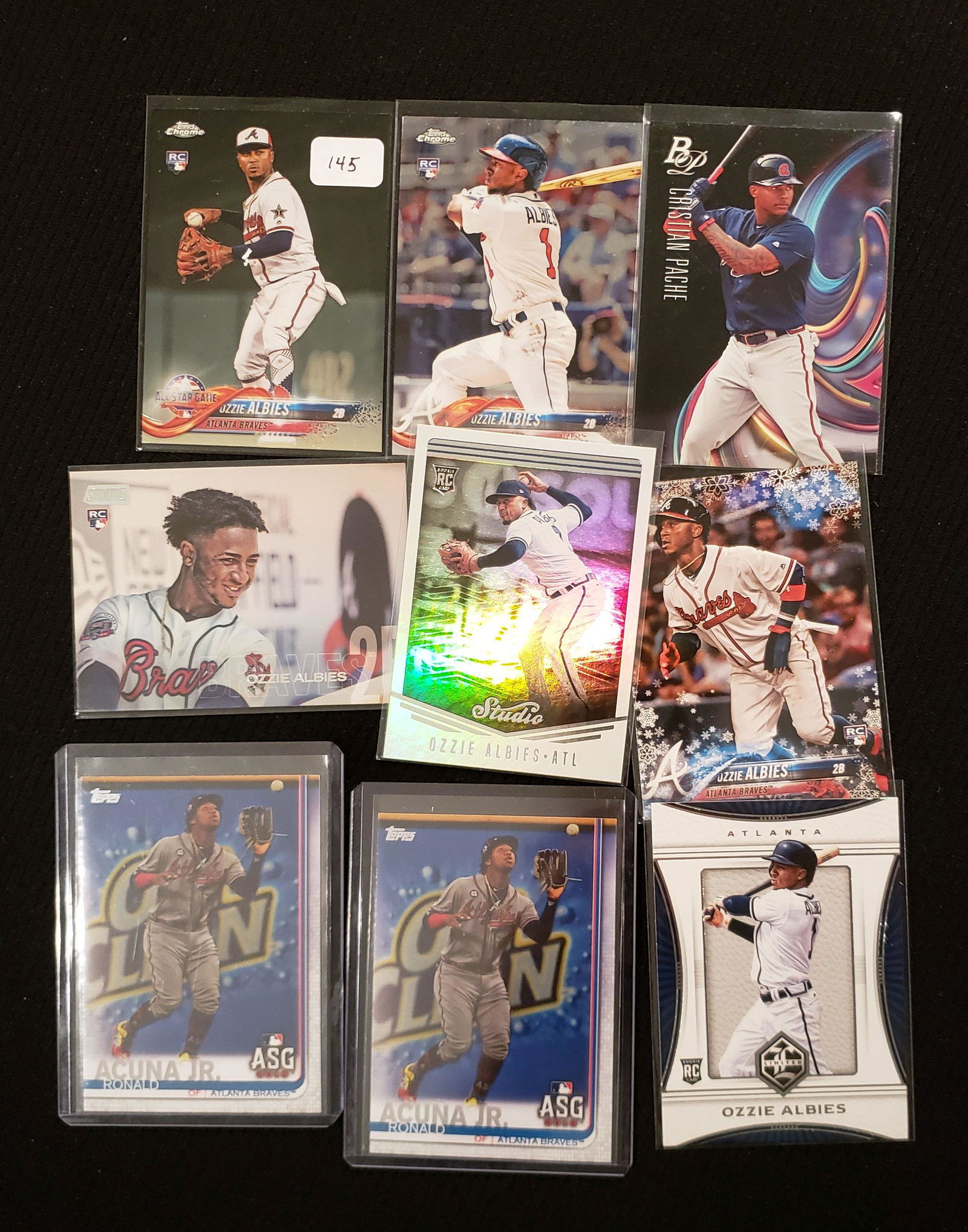 RONALD ACUNA JR. AND OZZIE ALBIES RC LOT (1 of 1)