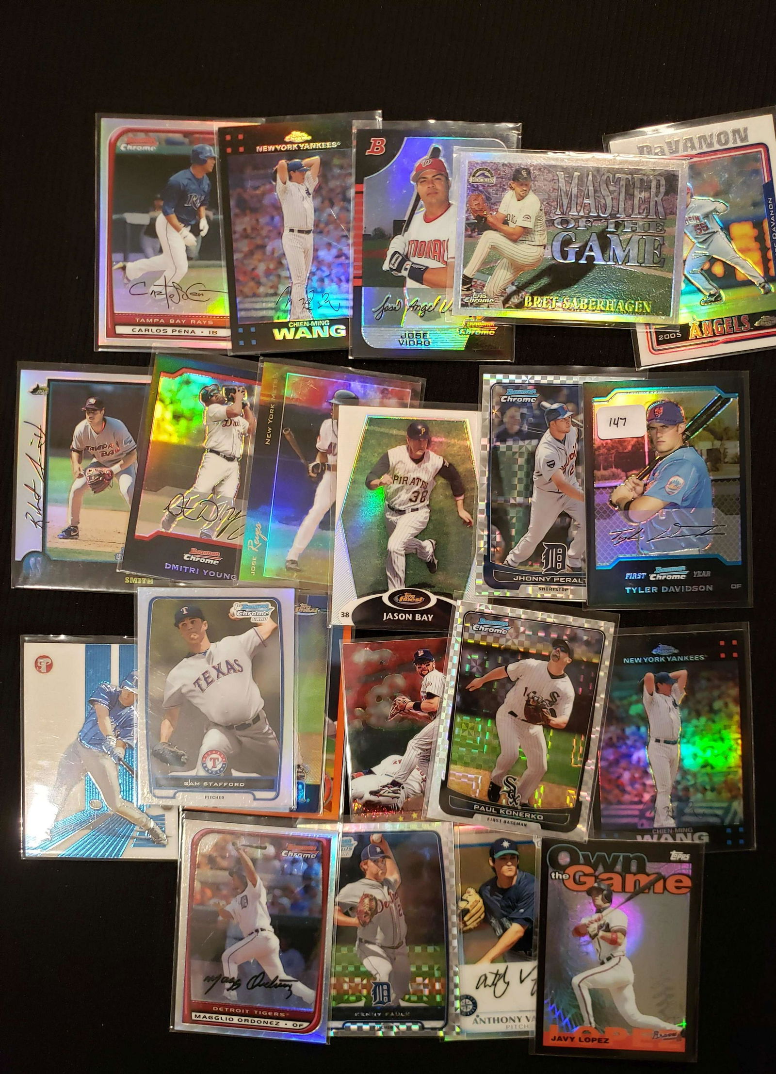 LOT OF 20 TOPPS AND BOWMAN CHROME REFRACTORS (1 of 5)