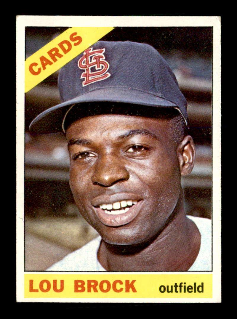 1966 TOPPS LOU BROCK ST. LOUIS CARDINALS (CARD 2) (1 of 2)