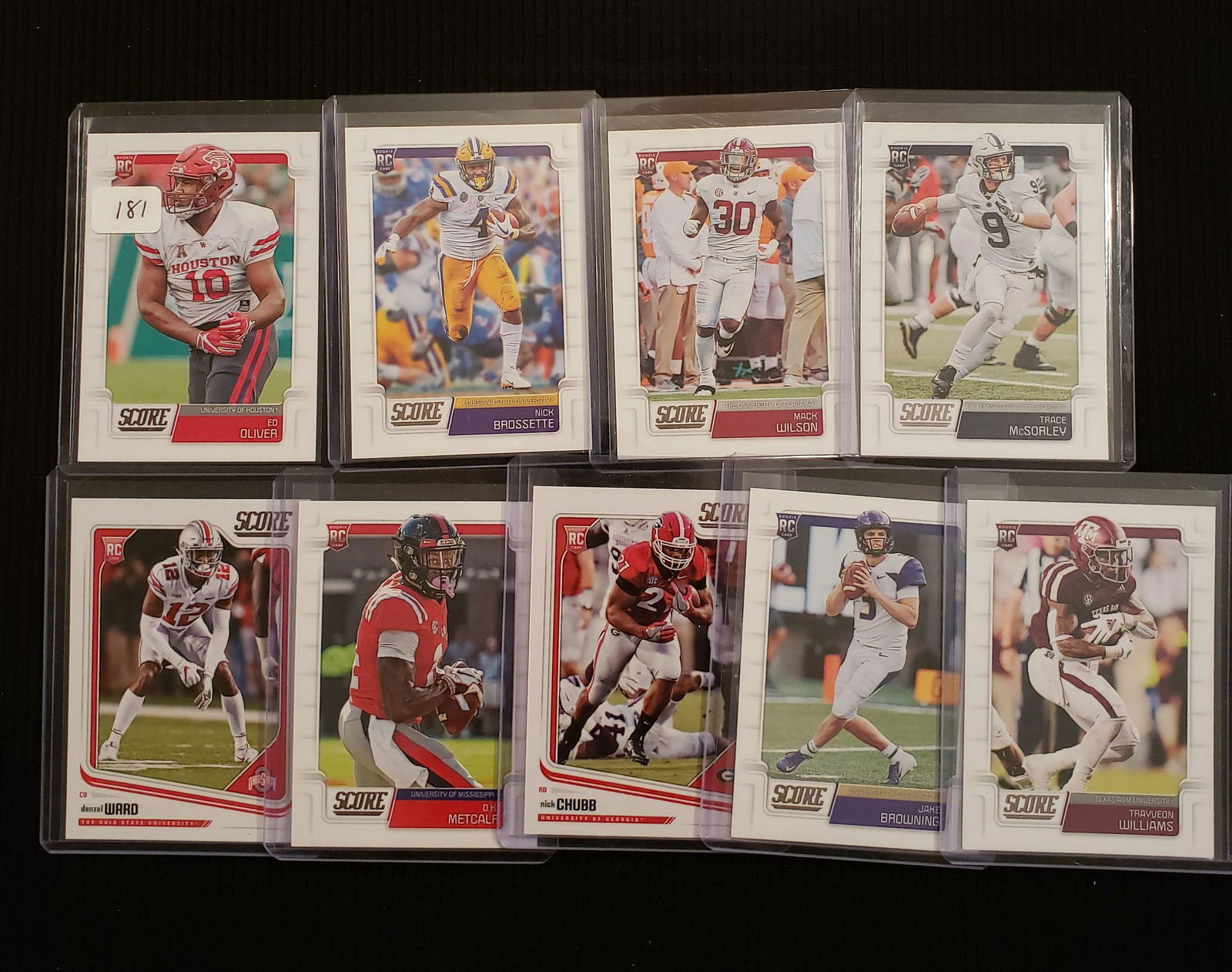 2019 SCORE FOOTBALL ROOKIE CARDS (1 of 1)