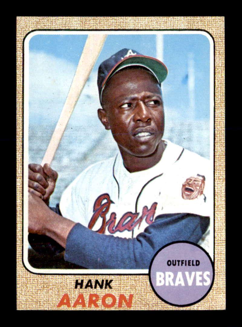 1968 Topps BASEBALL #110 Hank Aaron (1 of 2)