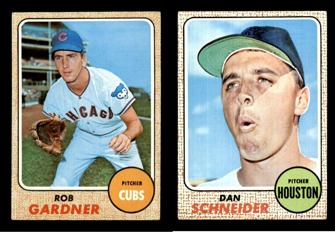 1968 TOPPS BASEBALL CARDS: DAN SCHNIEDER #57 & ROB GARDNER #219