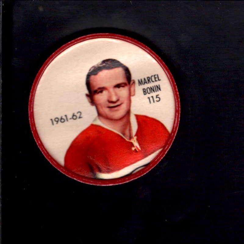 1961 Shirriff/Salada Coins #115 Marcel Bonin MONTREAL: 1961 Shirriff/Salada Coins #115 Marcel Bonin MONTREAL